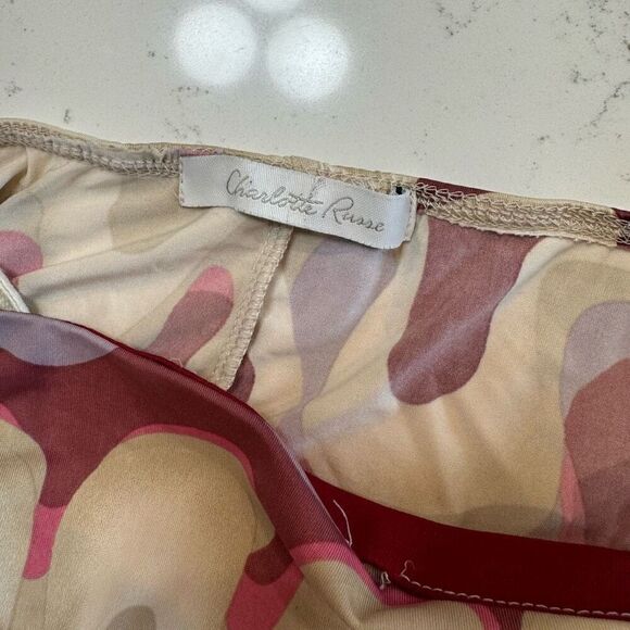 Vintage Y2K Charlotte Russe Funky Strapless Halter Top - Picture 5 of 6